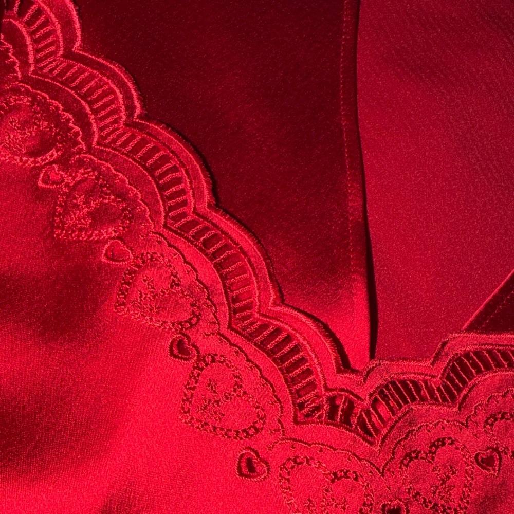 Victoria's Secret Red Satin Camisole and Shorts Set - Picture 5 of 6